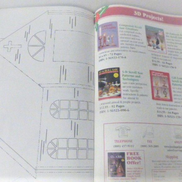 BK26 Lot of 3 WOODWORKING Magazines Christmas Wood Ornaments Scroll Saw Work - Picture 7 of 16